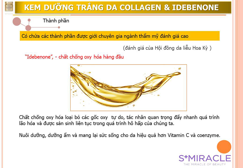 Kem Collagen & Idebenone S+Miracle