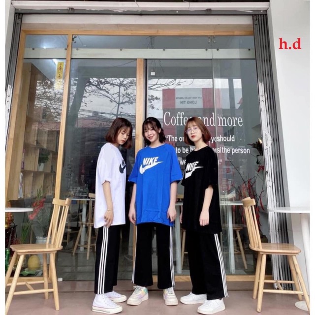 Set Thời Trang Áo NIKEX + Quần 3 Sọc