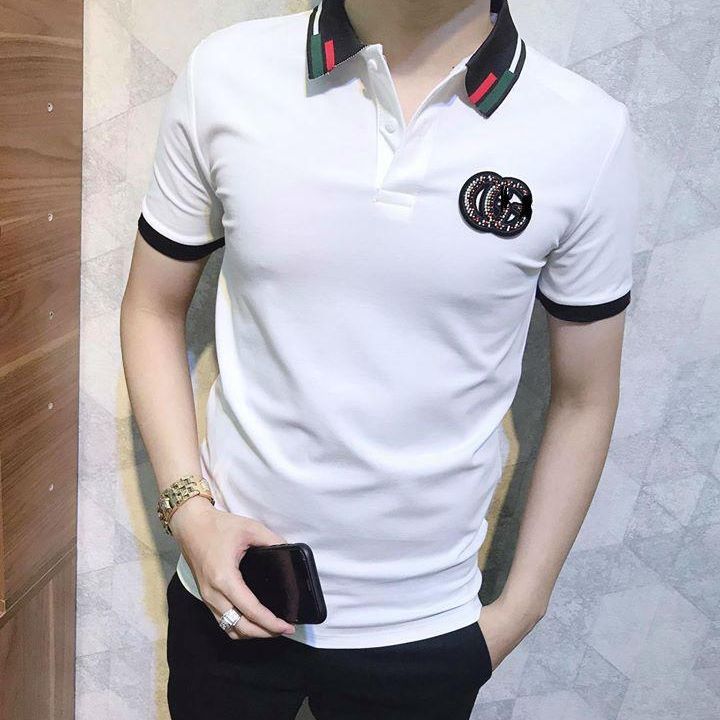 Áo Thun Nam Có Cổ Họa Tiết CC588 [PONIVA BRANCH SHOP]