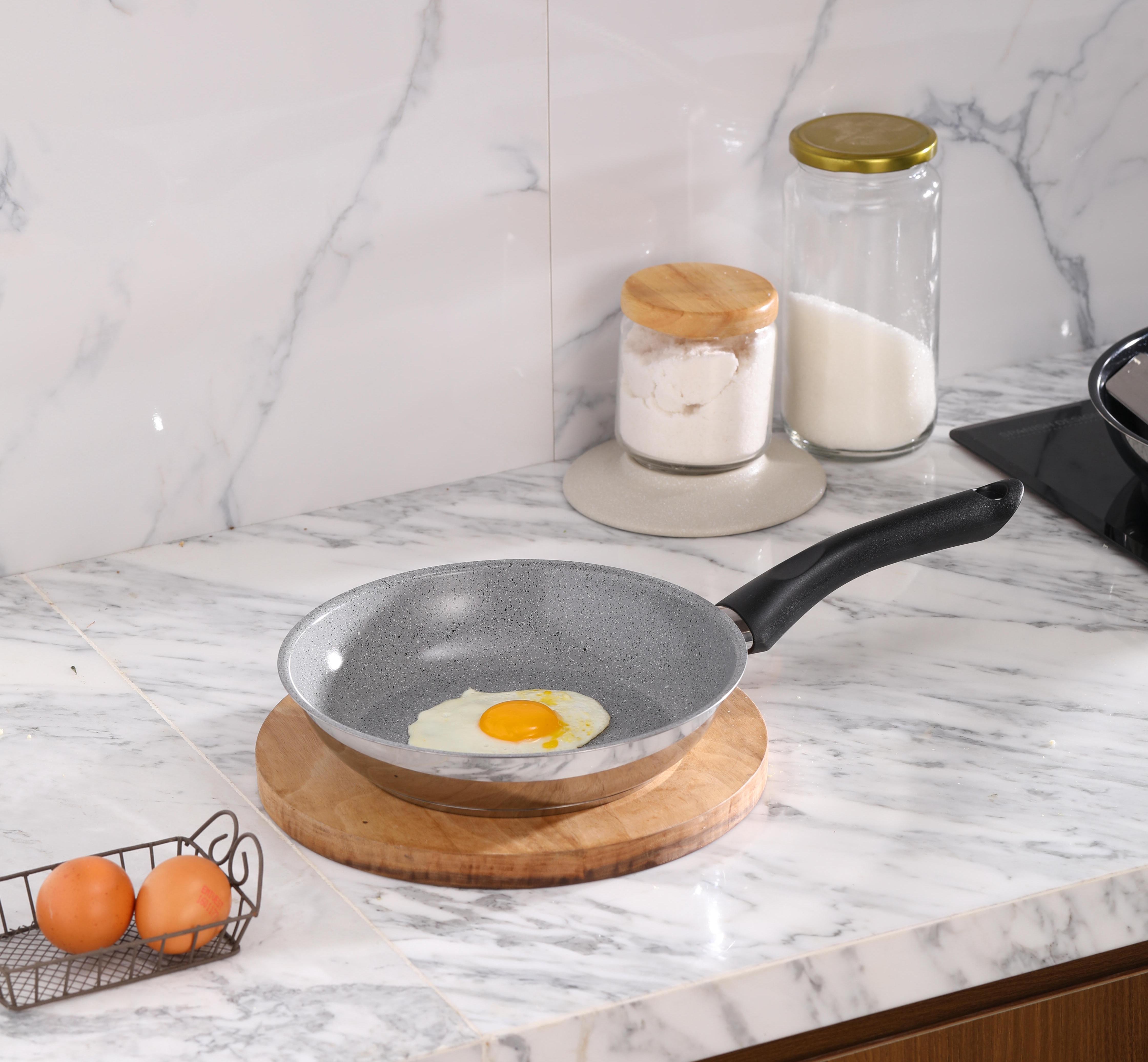 [HCM]Chảo 3 đáy chống dính Svalla 22cm