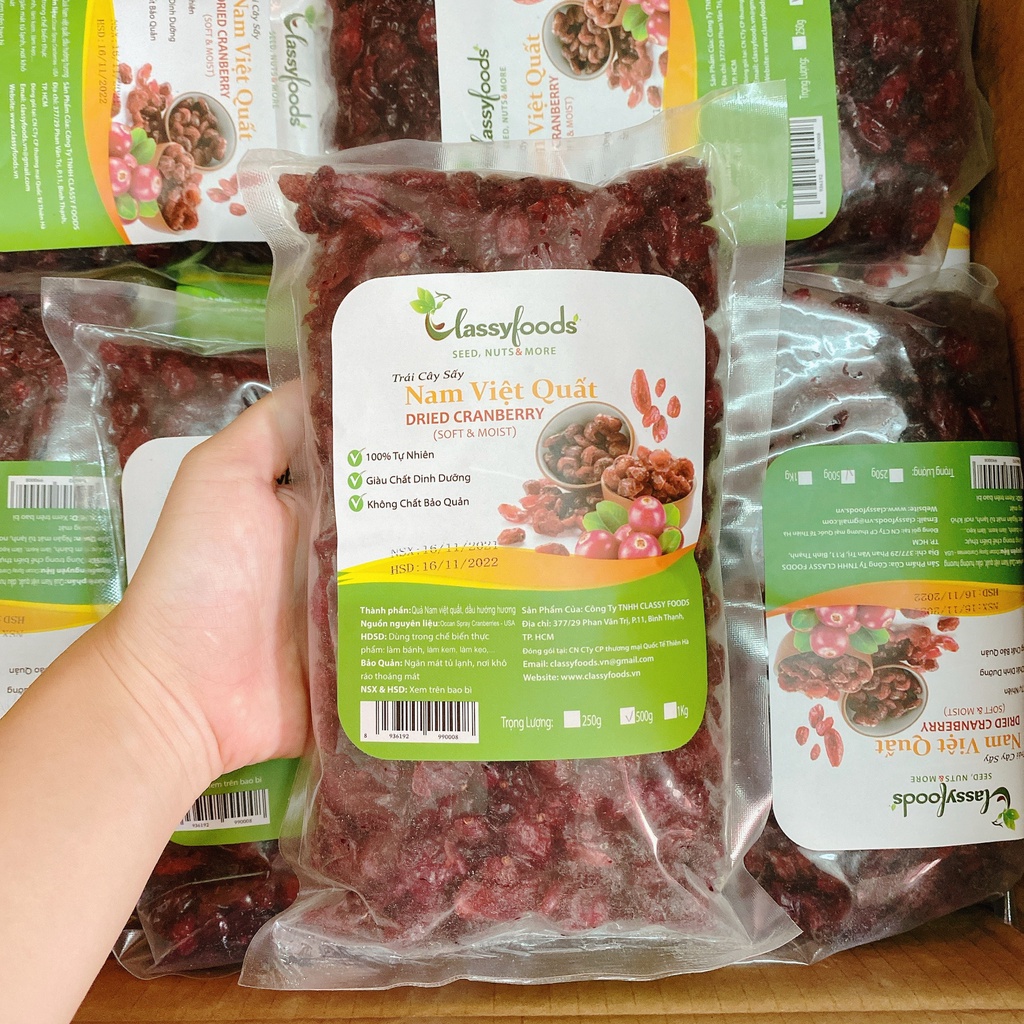 [SIÊU RẺ] CHIÊT LẺ NAM VIỆT QUẤT SẤY KHÔ (CRANBERRY)