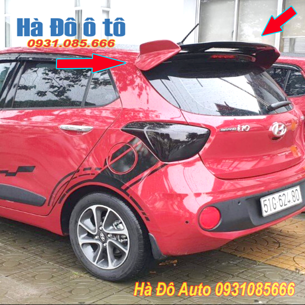 Huyndai i10 hatbach Sports wind tail -i10 hatbach wind tail