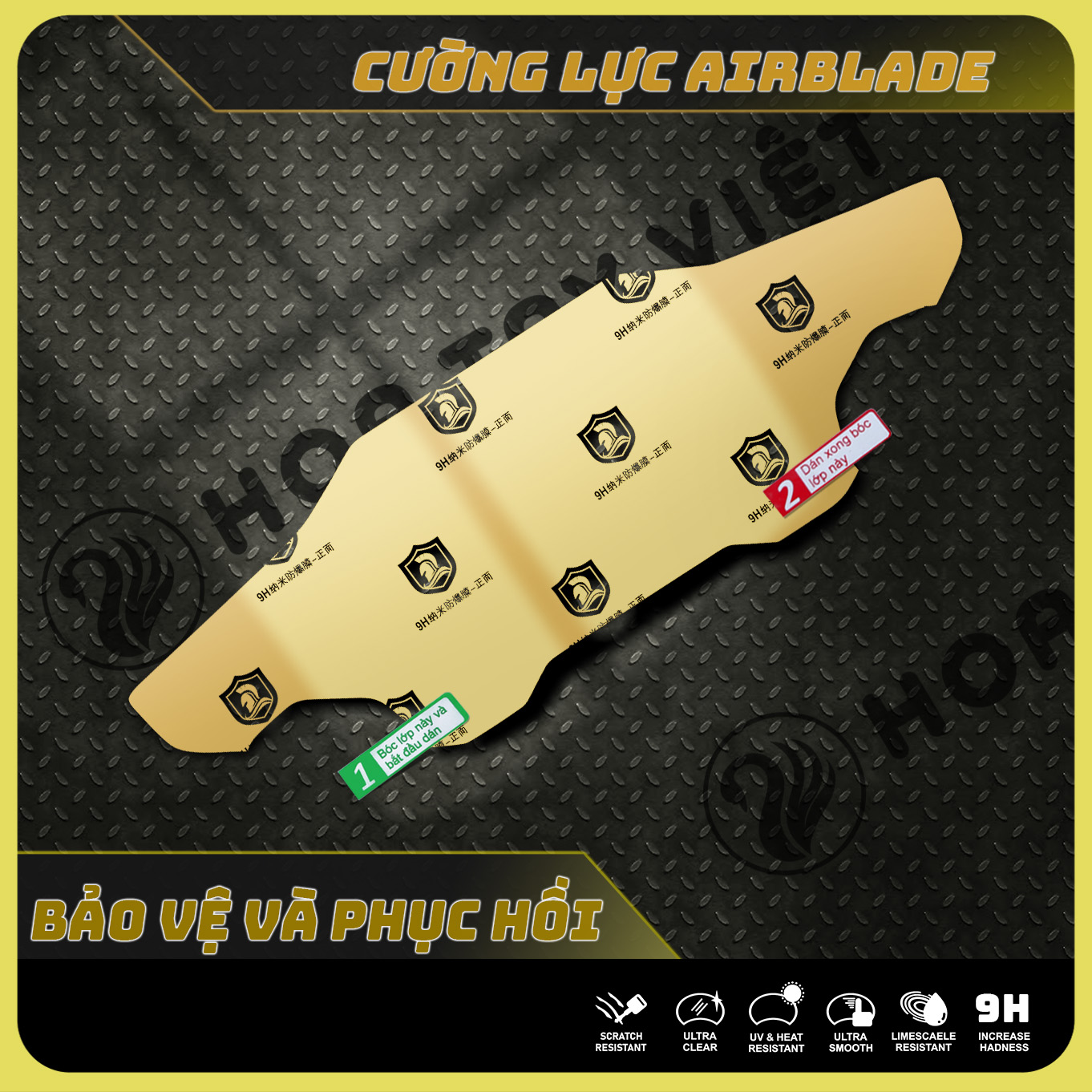Airblade 125 - 150 - 160 Miếng dán mặt đồng hồ AB cao cấp phục hồi vết xước Airblade 125 - 150