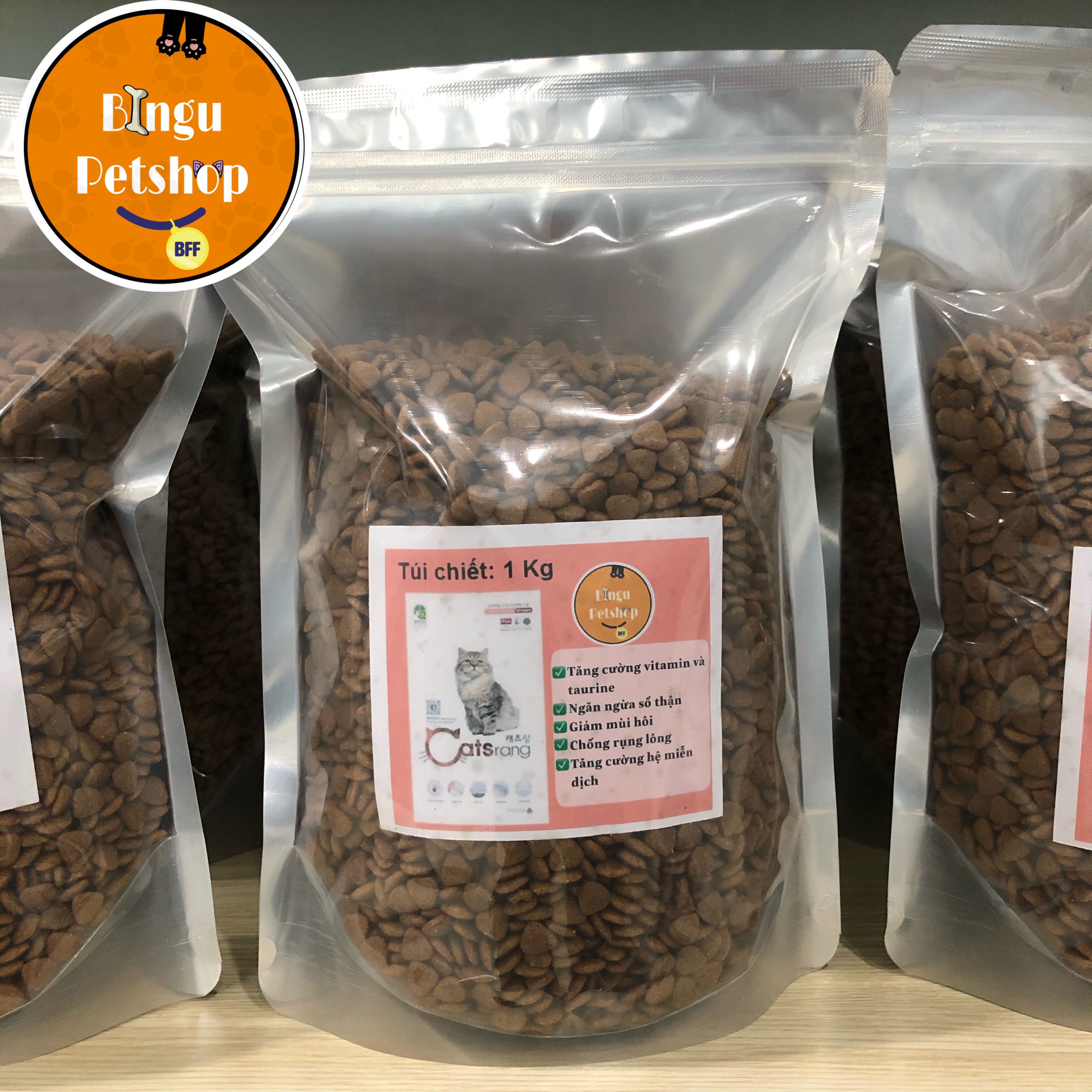 [TÚI 1 KG] Thức ăn hạt cho mèo mọi lứa tuổi 1kg & 500GR Catsrang