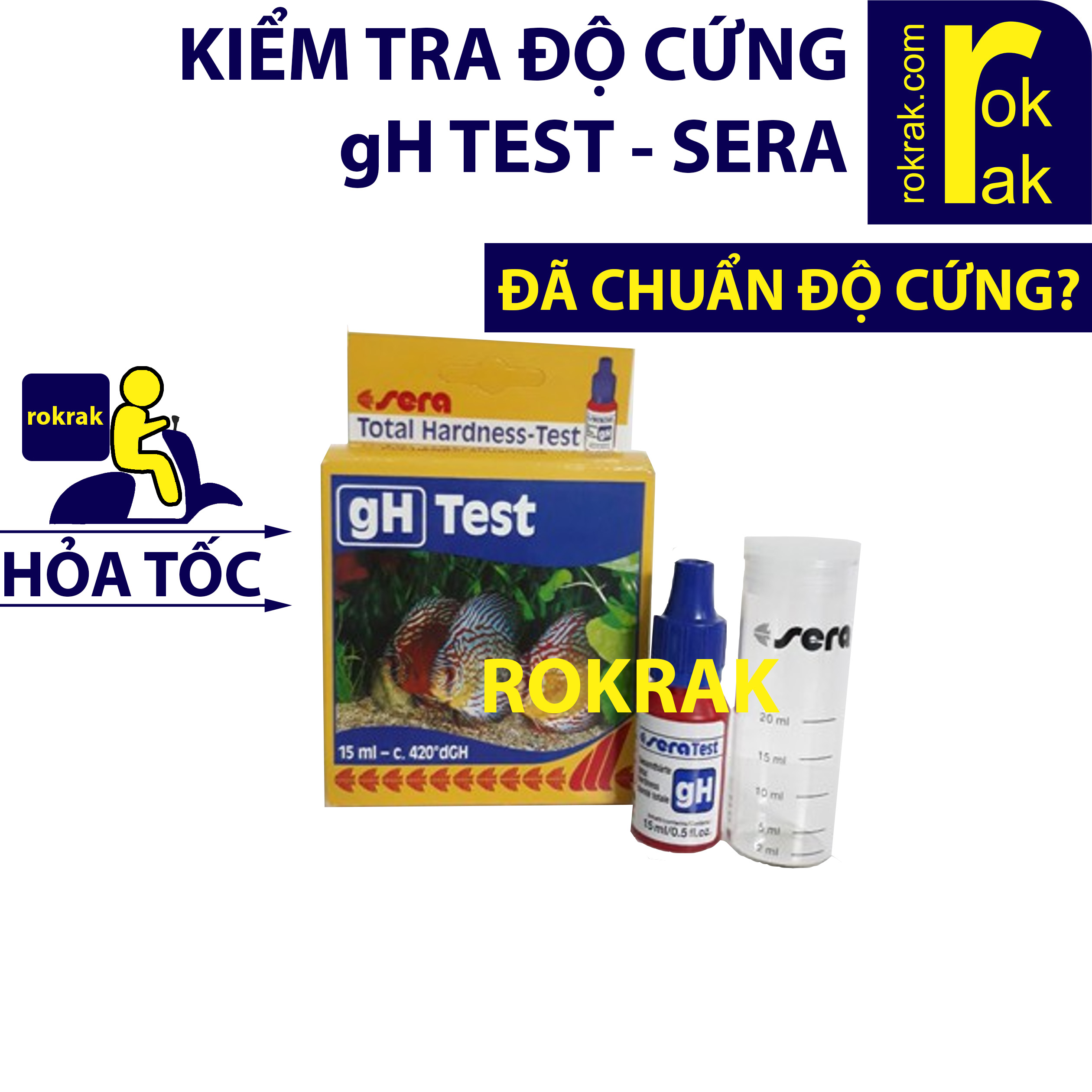 Test gH SERA - Kiểm tra độ cứng Đức đo chuẩn cho bể cá thuỷ cá cảnh