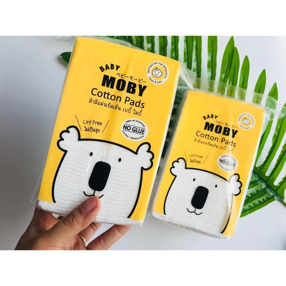 Bông Miếng Moby Baby Cỡ Nhỏ (100 miếng/gói)
