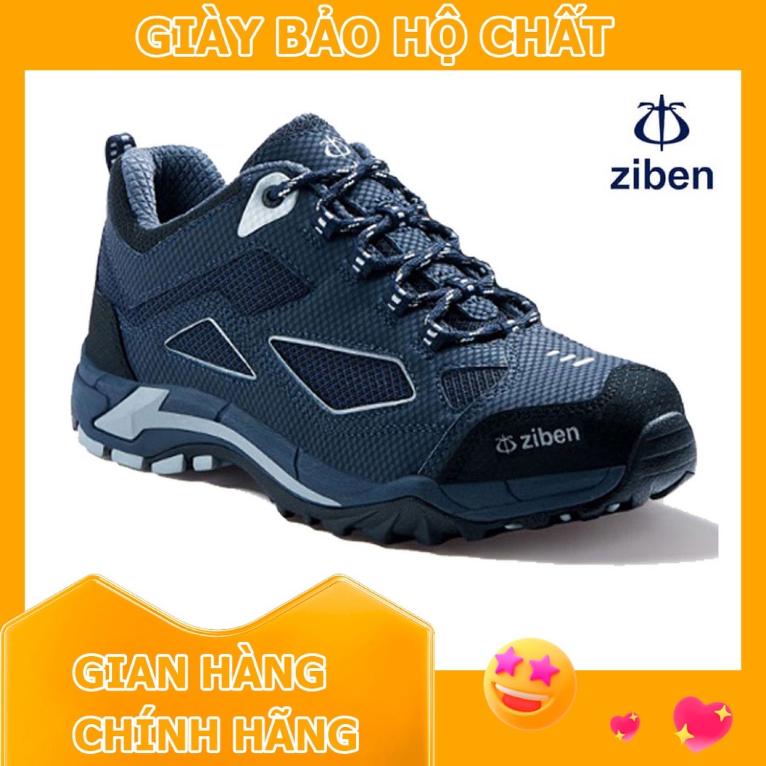 Giày bảo hộ hàn quốc ziben 162 da thật, chống thấm nước, mũi thép , kiểu dáng thể thao