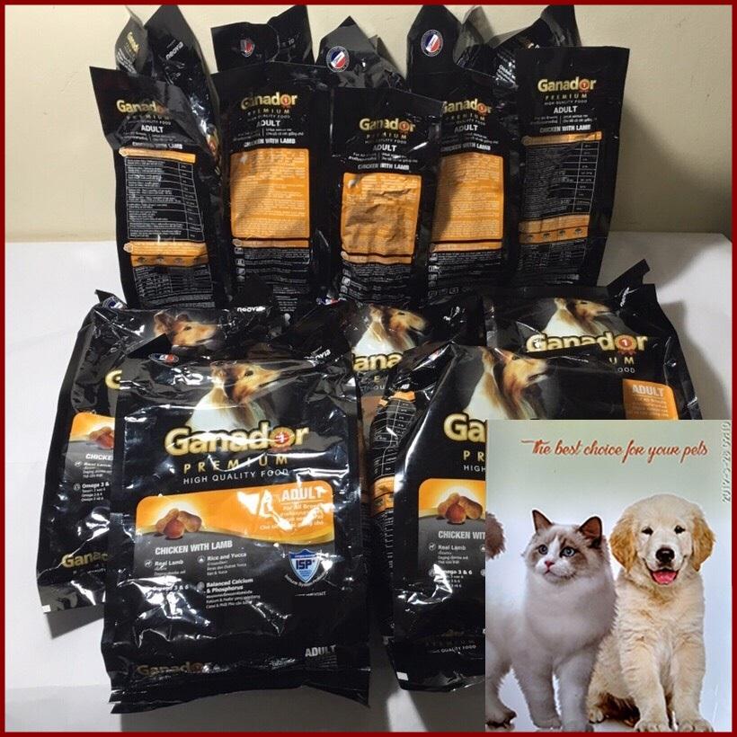 [HCM]Combo 10 gói Ganador Adult. Giúp Chó cân bằng dinh dưỡng- Bổ sung Vitamin E và tăng cường miễn dịch. 400g/ gói.