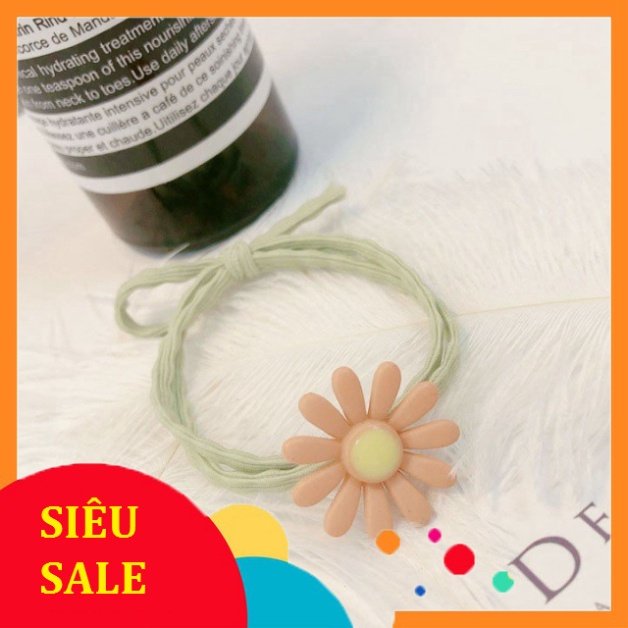 Dây chun cột tóc hình hoa cúc Hàn Quốc xinh xắn (màu ngẫu nhiên)