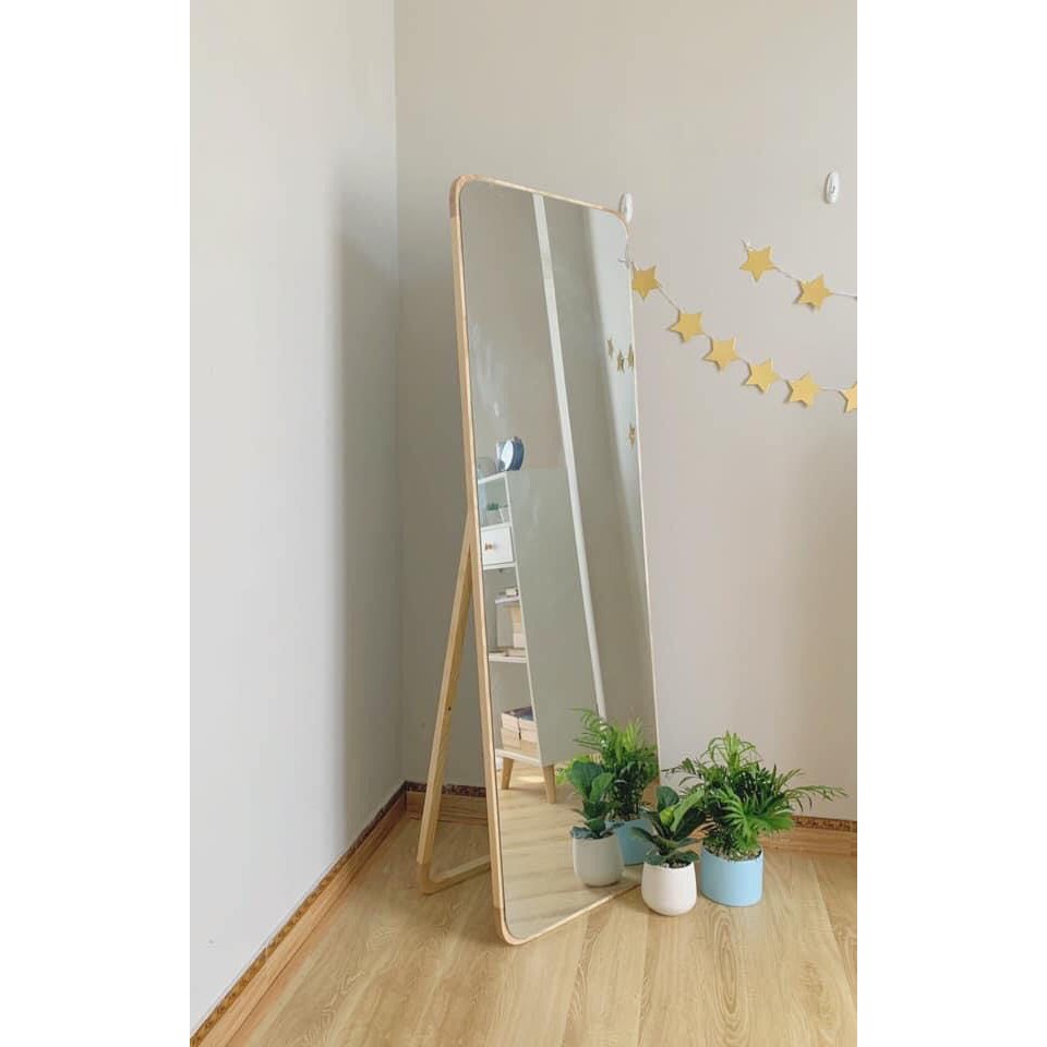 Freeship Gương Soi ToàN Thân Khung Gỗ 50*1m6