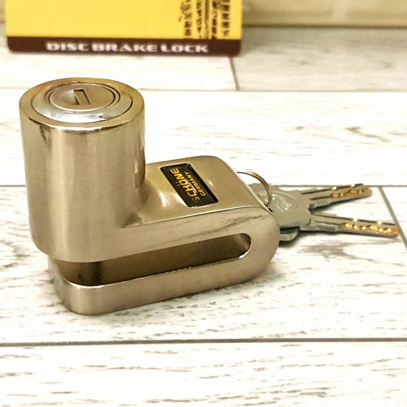 Khóa đĩa xe máy chống trộm SCHONE SC-3027 Bạc ( GERMANY)
