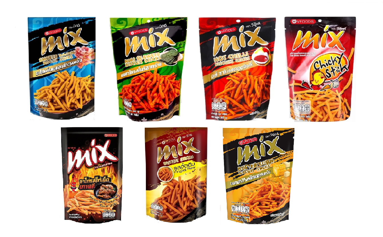 Bánh Que Cọng Mix (gói 50g) Thái Lan