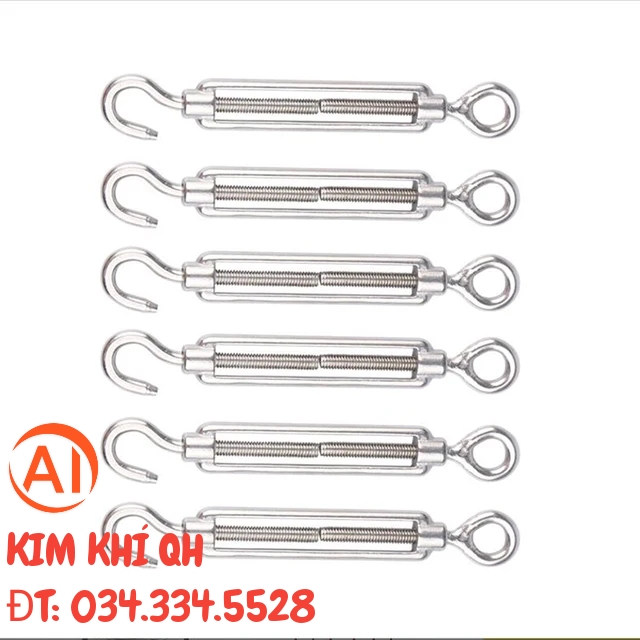 Tăng đơ inox 304, tăng đơ dây cáp đủ size m5, m6, m8, m10