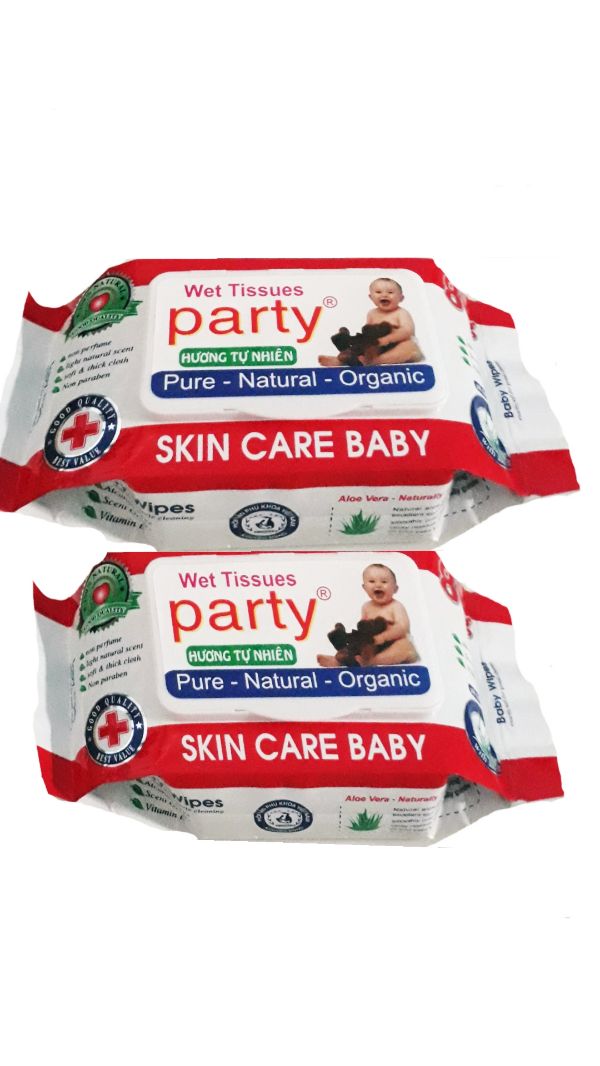 Giá Sỉ Combo 10 Gói Khăn Giấy Ướt Party 80g