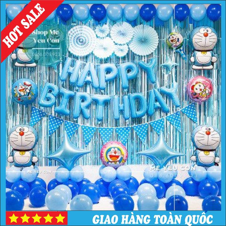 [KHUYẾN MẠI] Sét Sinh Nhật dDoreamon (Doremon) Ccho Bbé Trai