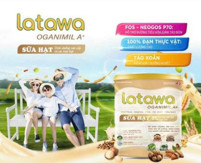 [Hộp 800g, HSD 2026] Sữa hạt Latatwa Organimil A+