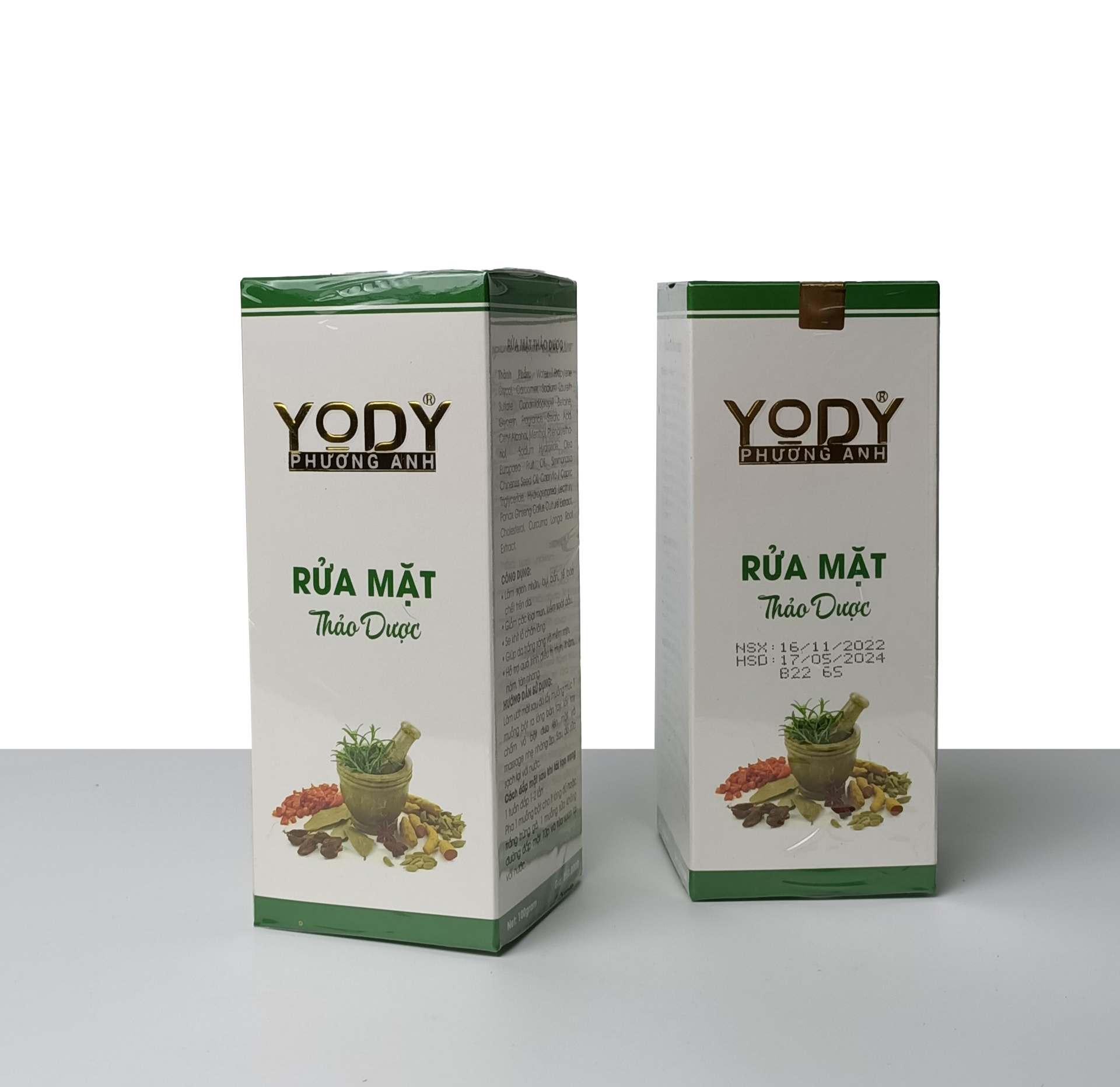 Bột Rửa Mặt Thảo Dược Yody White Phương Anh