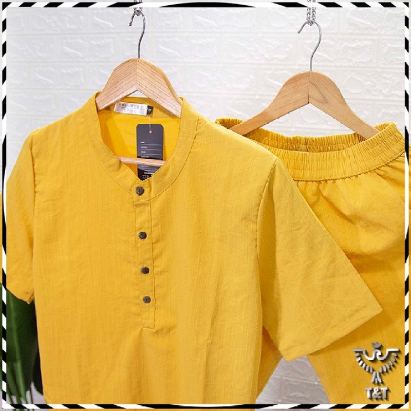 Nơi bán Bộ quần áo đũi nam (BD139) bộ đồ nam vải đũi mặc cực mê với chất vải xốp nhẹ , thoáng mát thấm hút mồ hôi