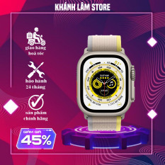đồng hồ thông minh smart watch Ultra viền Titan 45mm – 49mm siêu cao cấp , chống nước , định vị, sạc không dây nghe gọi , đo nhịp tim… bảo hành 24 tháng 1 đổi 1