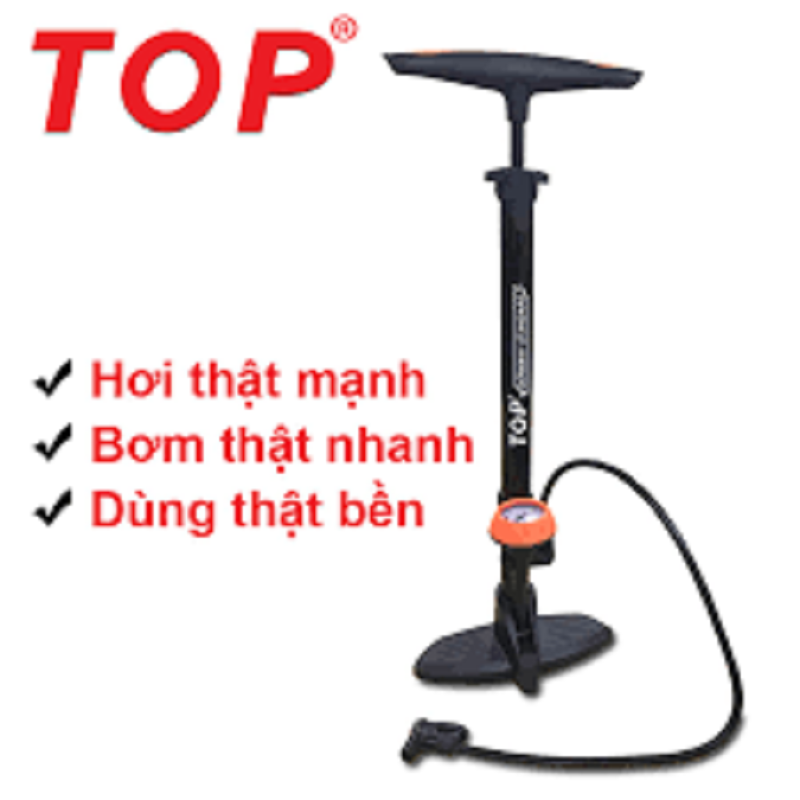 Bơm hơi bằng tay có đồng hồ top lu-bomdh