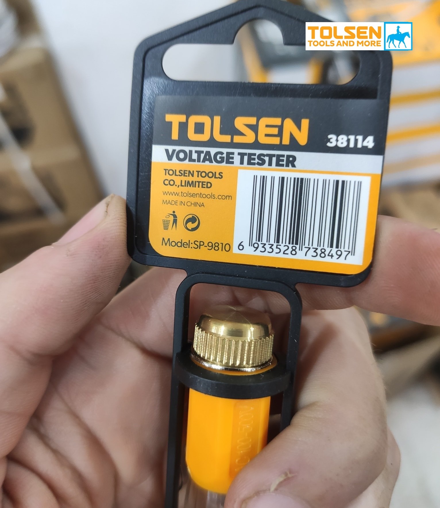 Bút thử điện 140mm Voltage Tester Tolsen 38114