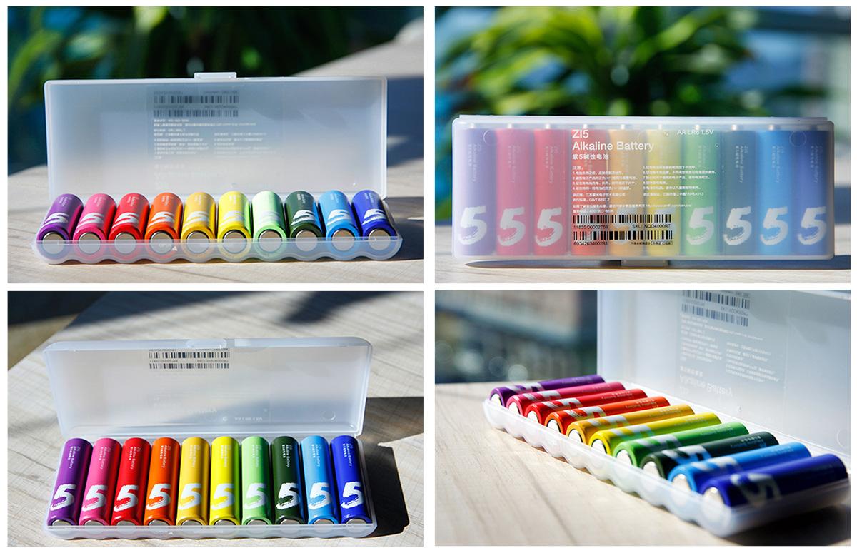 Hộp 10 pin tiểu AAA số 7, AA số 5 Xiaomi Rainbow