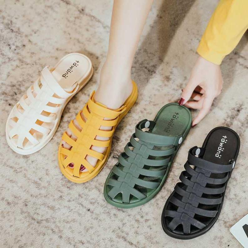 Dép Sandal Rọ Nữ Cao Su Thích Hợp Đi Mưa Phong Cách Hàn Quốc giá rẻ