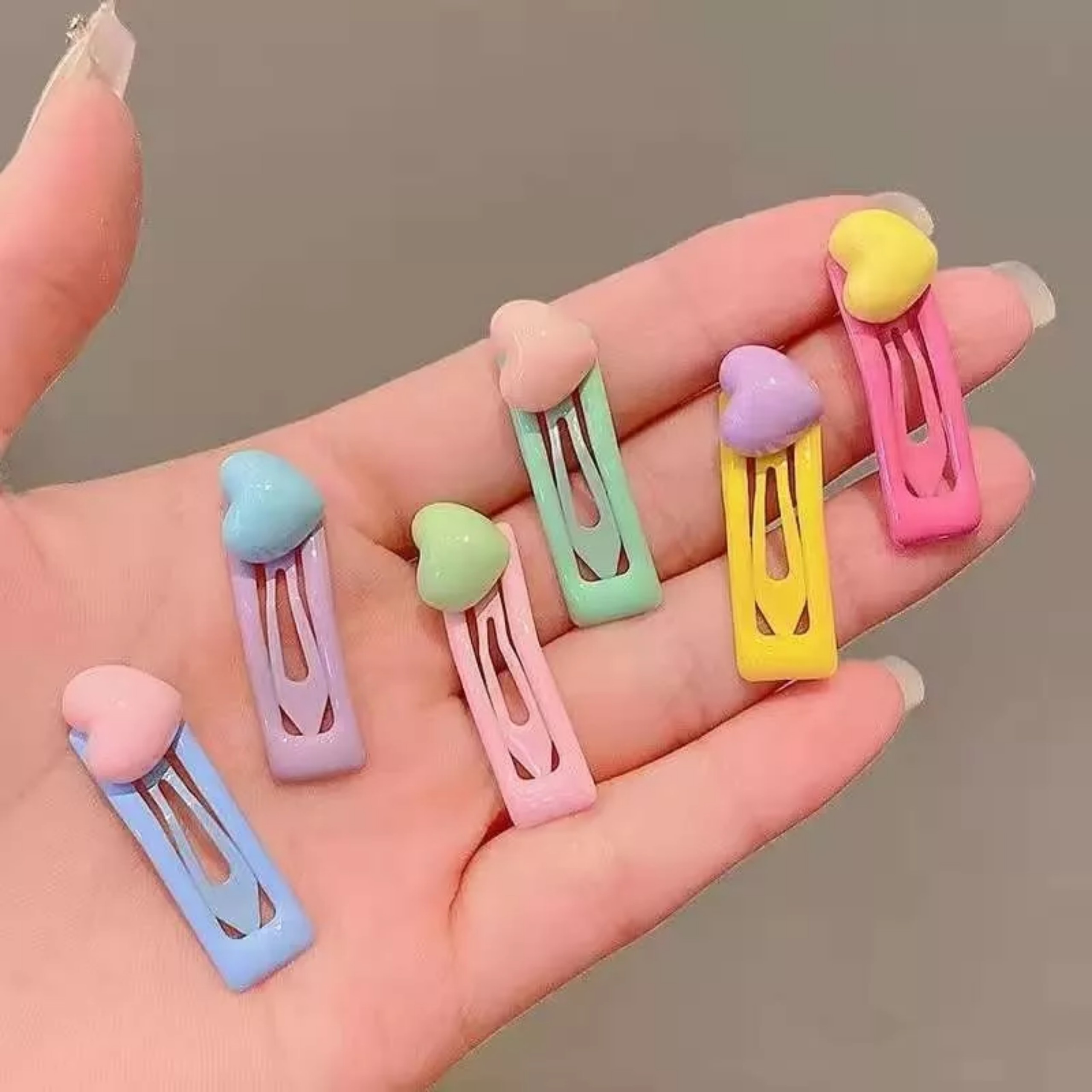 (Phụ kiện) Vỉ 5 kẹp tóc đáng yêu cho bé gái