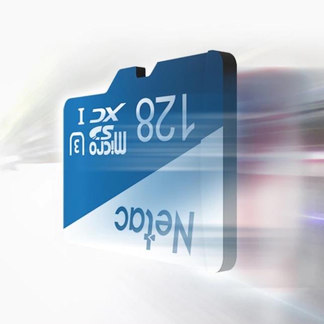 Netac 64GB U3 4K 100 MB/s microSDXC-non box (Blue White) for computer