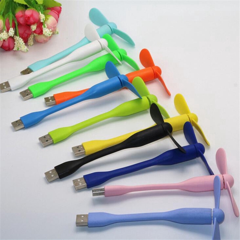 Quạt Usb Mini 2 Cánh - Cổng USB Uốn Dẻo , Cánh Rời , Siêu Mát