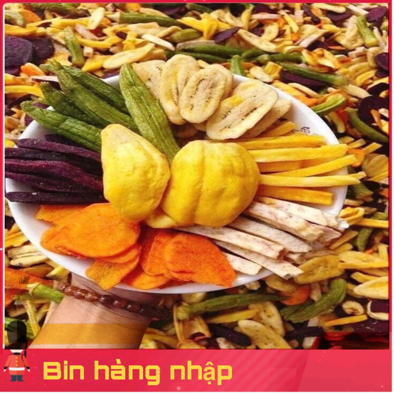 Trái cây sấy rau củ sấy hàng nguyên 500gram