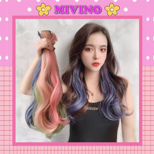 Tóc giả Mivino tóc giả xoăn nhiều màu thời trang kiểu Hàn trẻ trung TG17