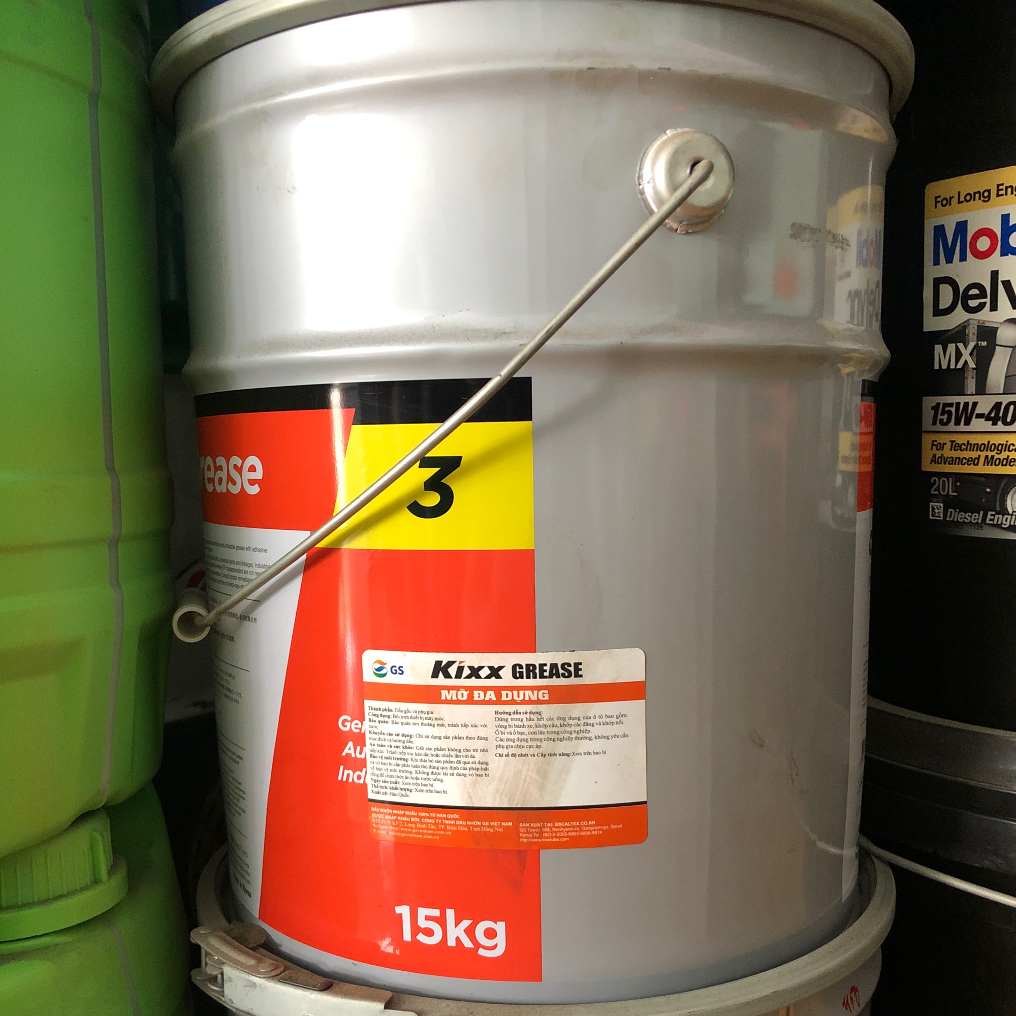 Mỡ đa dụng Kixx Grease 3 15kg