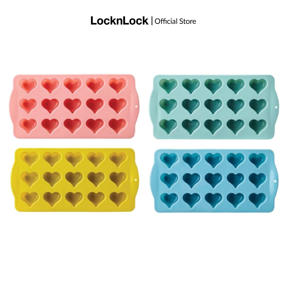 [VOUCHER LIVE 20%] Khuôn silicon làm đá hình trái tim Lock&Lock - CKT221