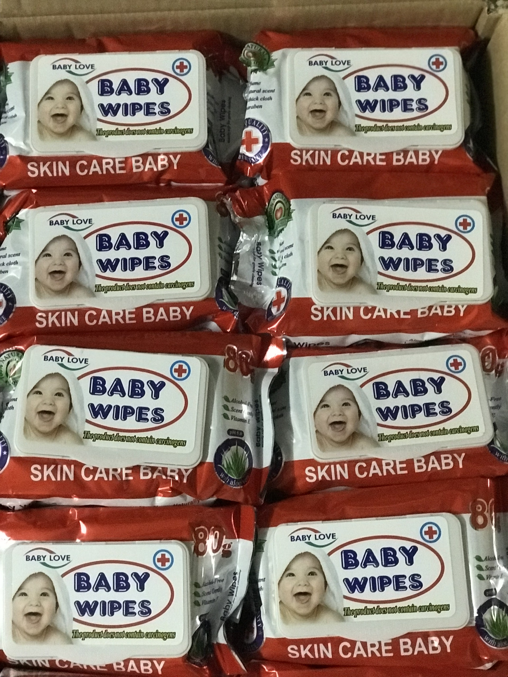 COMBO 5 BỊCH Khăn Giấy Ướt Baby Wipes Bịch 80g