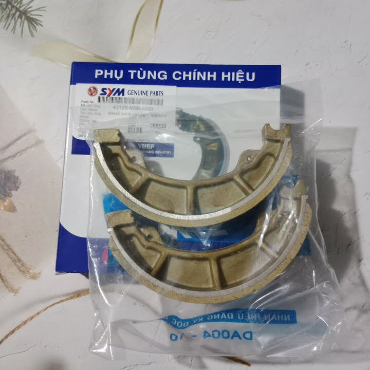 Bố thắng đùm Attila đời xăng cơ zin chính hãng SYM / má phanh Attila / Bố thắng sau Ati