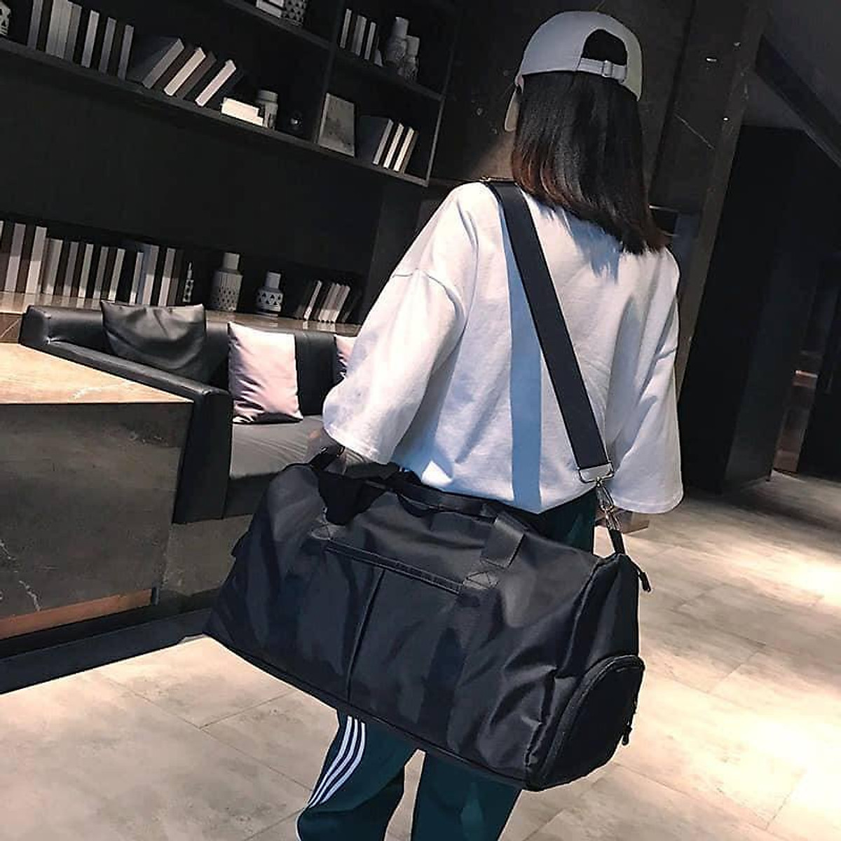 Túi Du Lịch Size Lớn Có Ngăn Để Giày Riêng