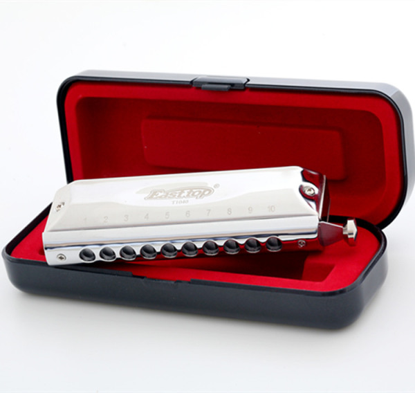 Easttop T10-40 C Key Harmonica 10 lỗ 40 Tone Harmonica chuyên nghiệp có hộp đựng
