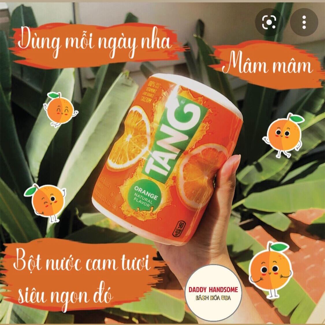 ( Thanh lý date 01/24 ) Bột Pha Nước Cam Tang Vitamin C Orange 566gram Hàng Mỹ