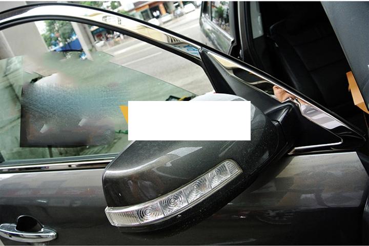 Viền inox quanh kính Kia Sorento 2014-2020
