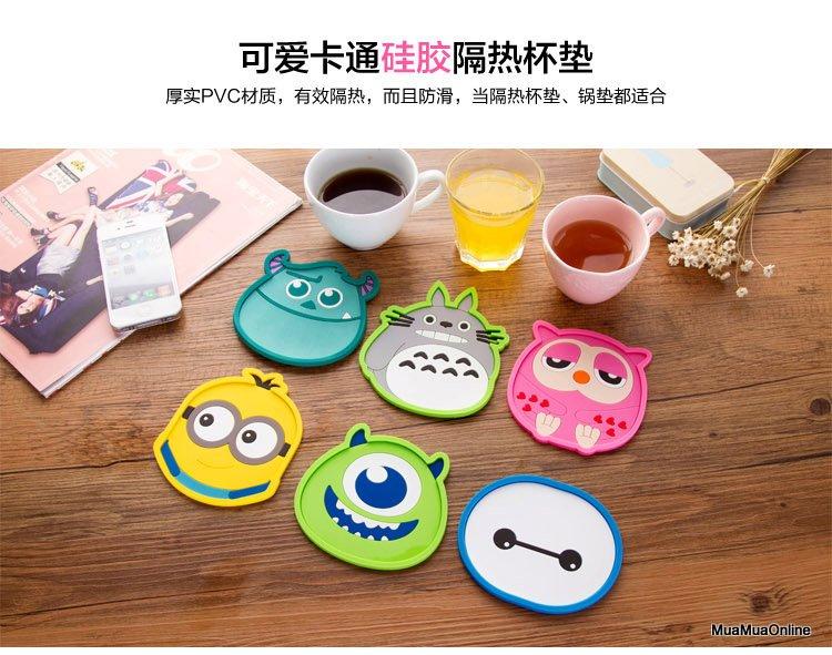 Miếng Lót Ly Hình Thú Cao Cấp