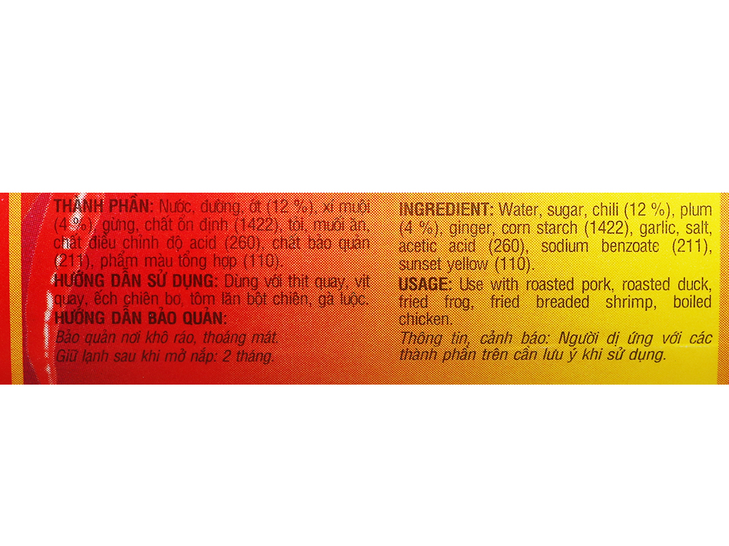 Tương ớt xí muội Cholimex chai 270g