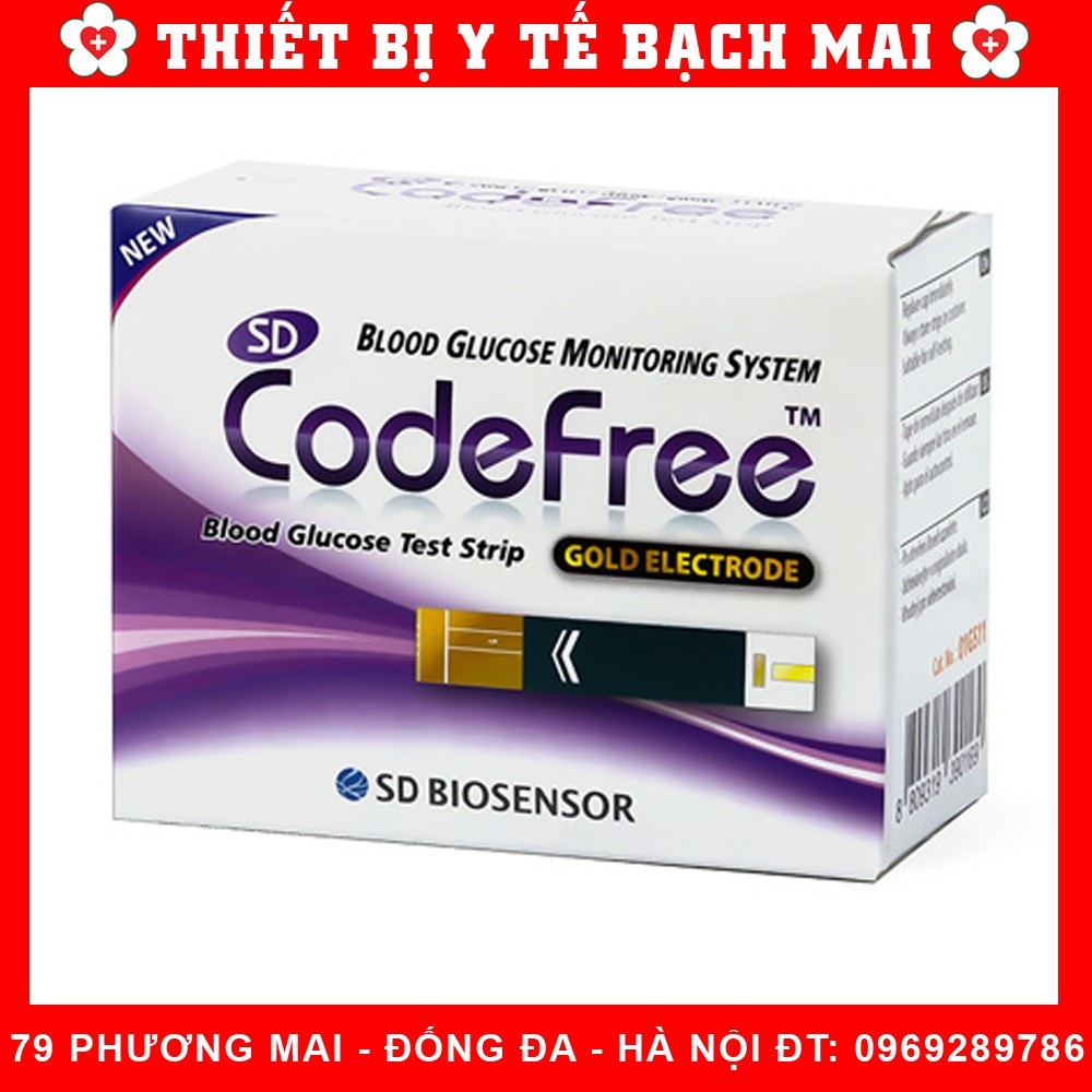 Que Thử Đường Huyết SD CodeFree [Hộp 50,25 Que] - LỌ 25 QUE