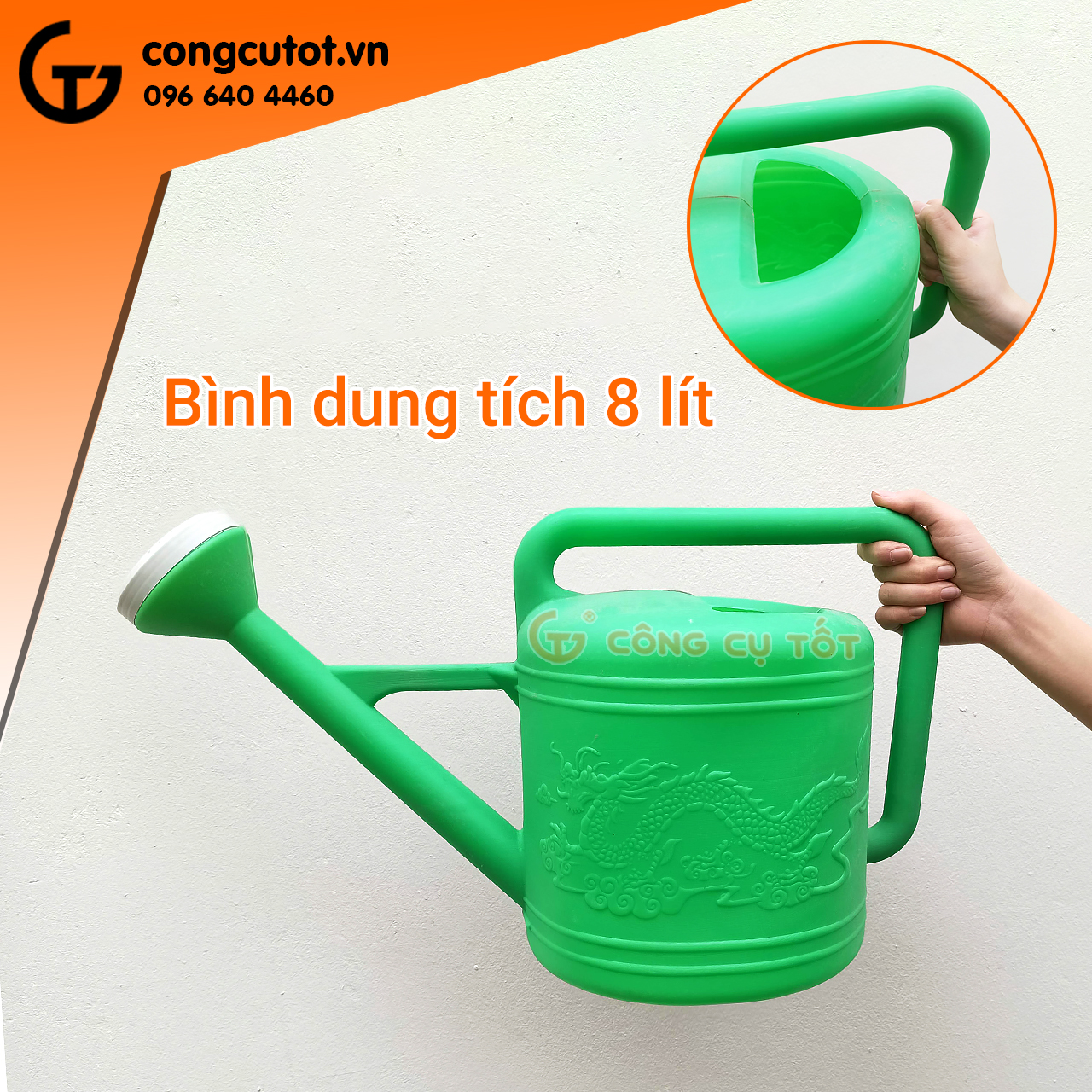 Bình nhựa tưới cây ô doa 8 lít