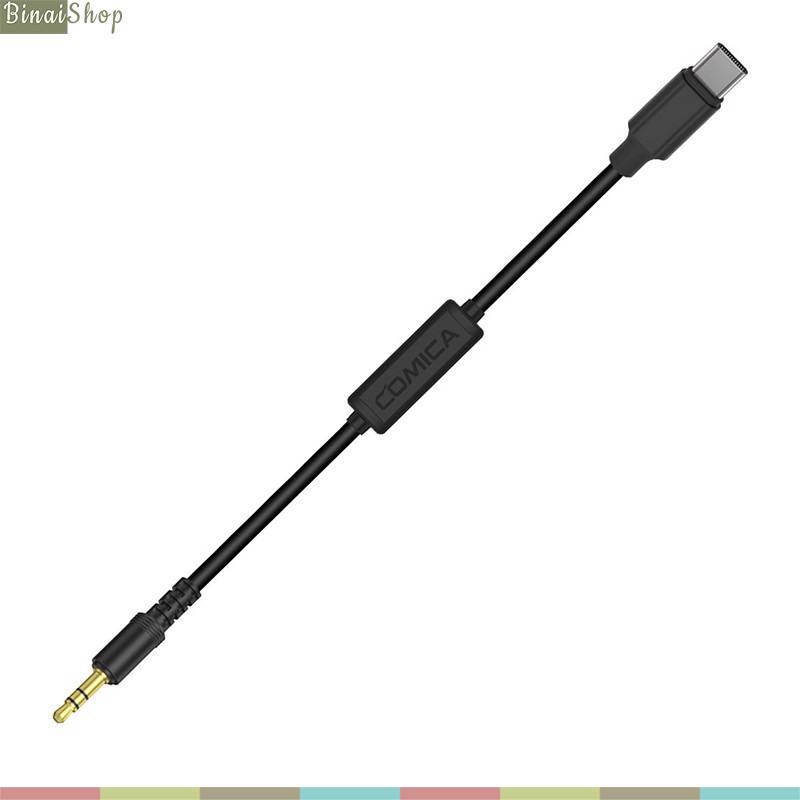 Comica cvm-d-spx - cáp nối transmitter cho điện thoại android type c, cáp dài 45cm, tương thích với cổng type-c