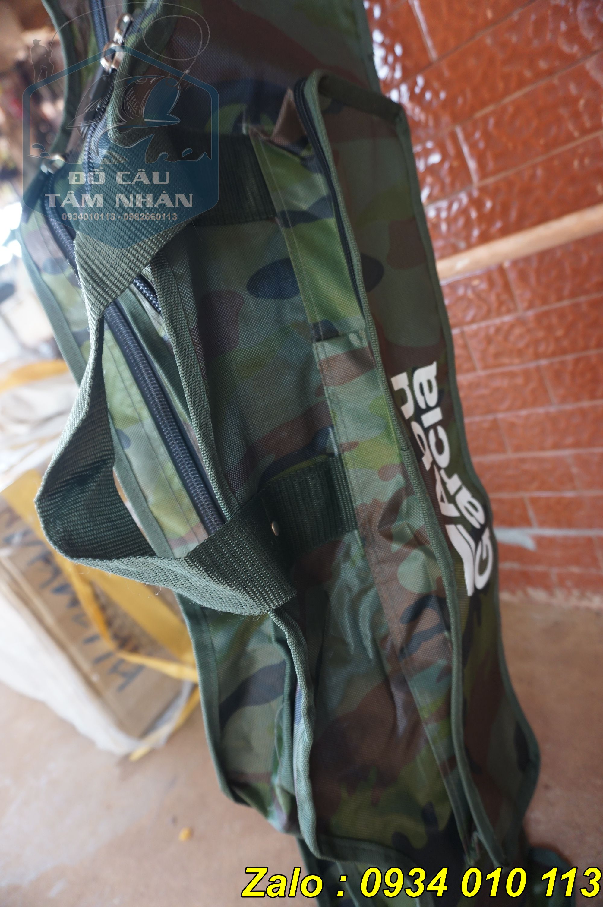 Bao đựng cần câu 2 ngăn màu camo Abu
