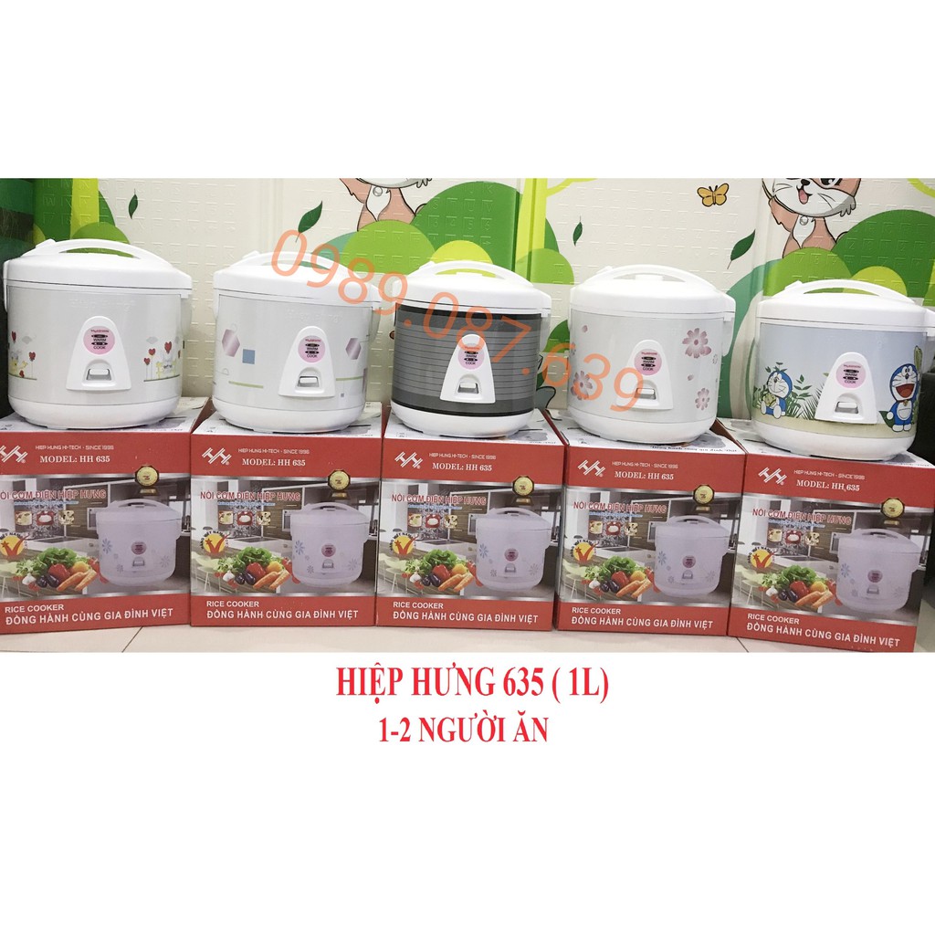 [Hàng Chính Hãng] Nồi cơm điện mini Hiệp Hưng HH635 1 Lít (1-2 người ăn)