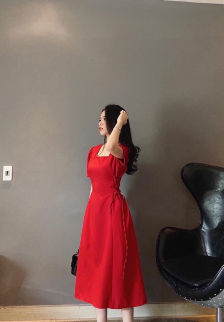 Đầm đan dây eo 8 màu