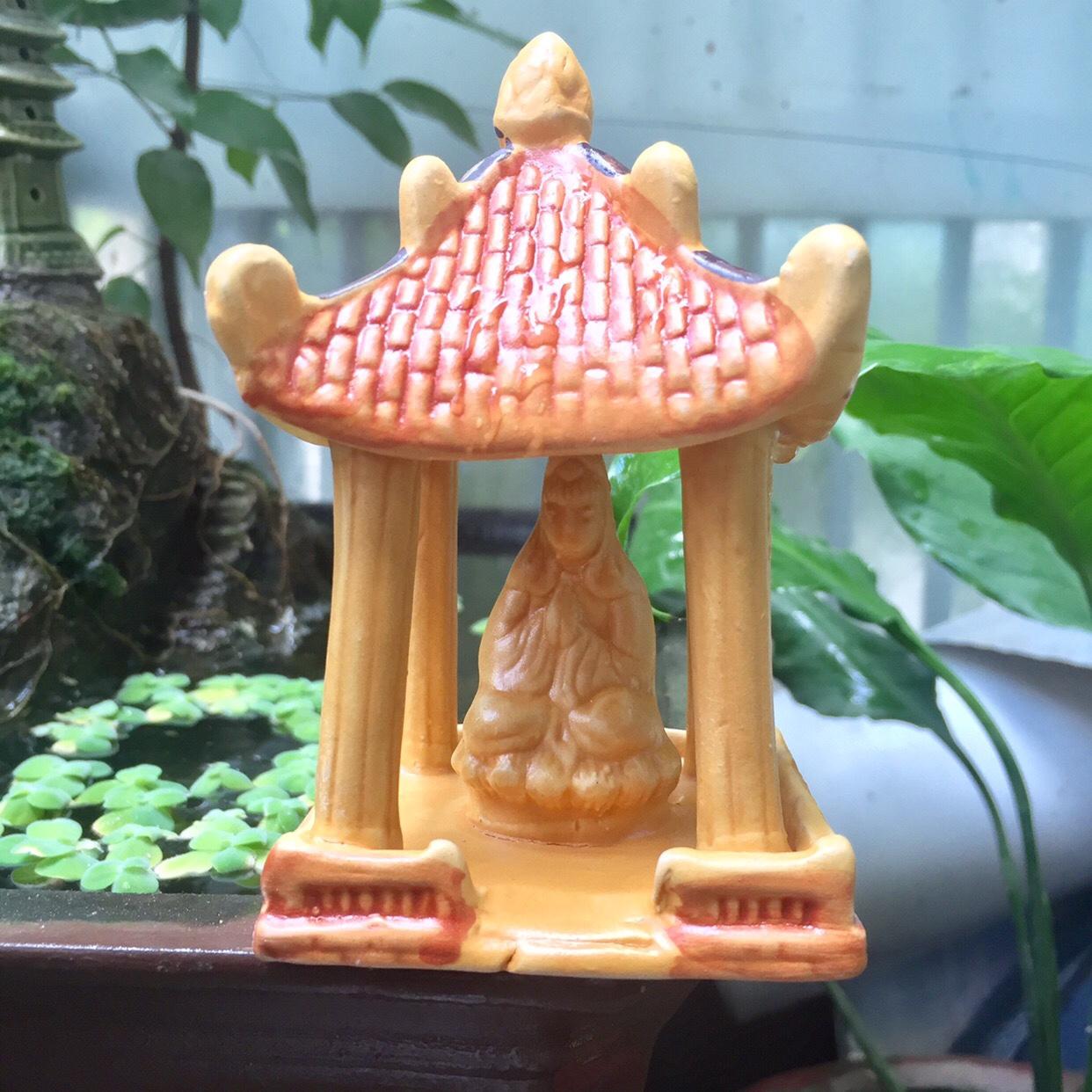 [HCM]Ngôi Đền Phật Quan Âm Nhạt Trang Trí Hòn Non Bộ-Bể CáHồ Cá