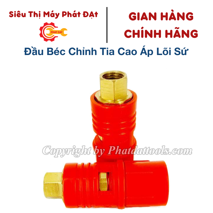Đầu béc xịt chỉnh tia cao áp lõi sứ cho máy rửa xe đầu rời